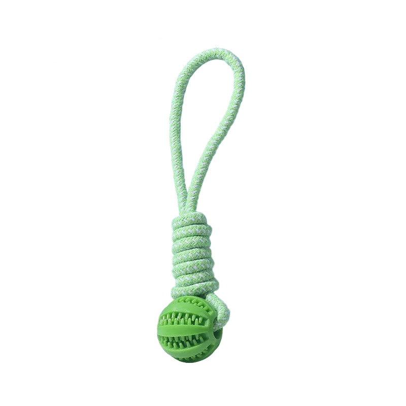 Dog ball and rope